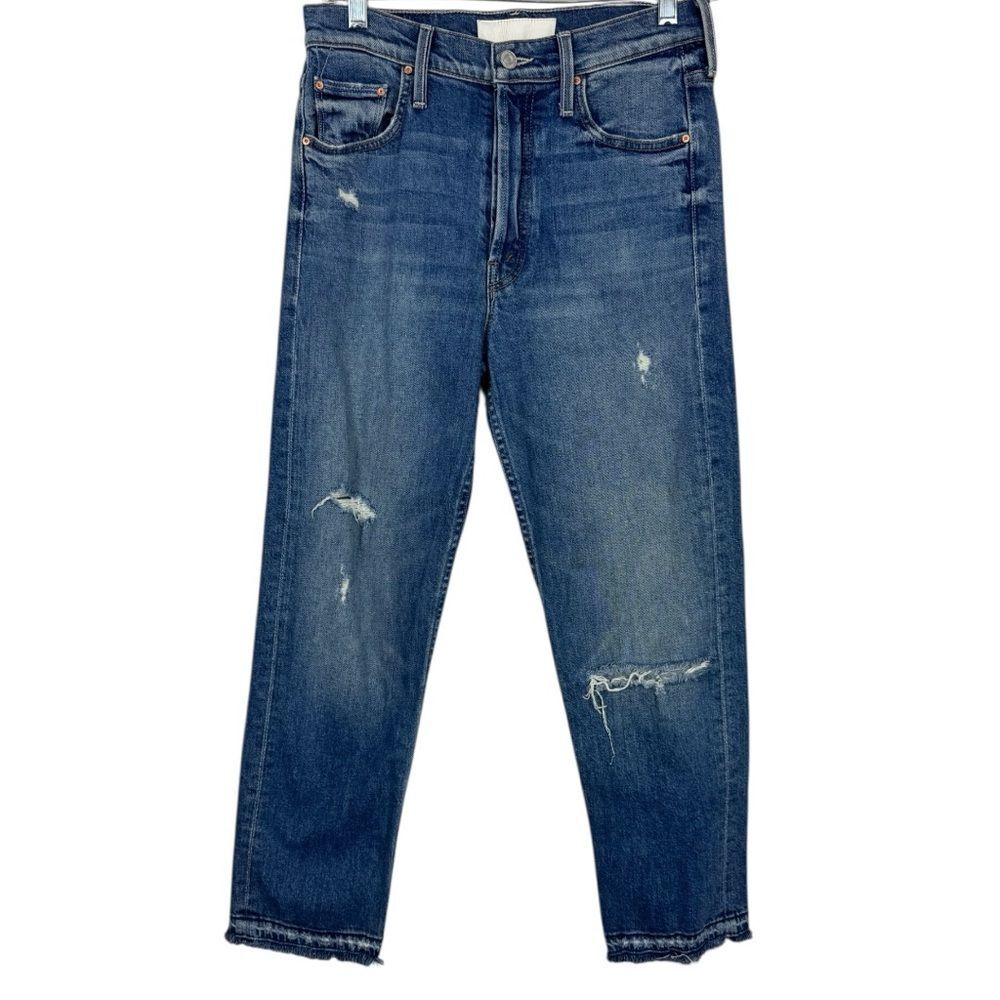 MOTHER Superior Denim The Tomcat Undone Hem in the color playing dirty sz 27